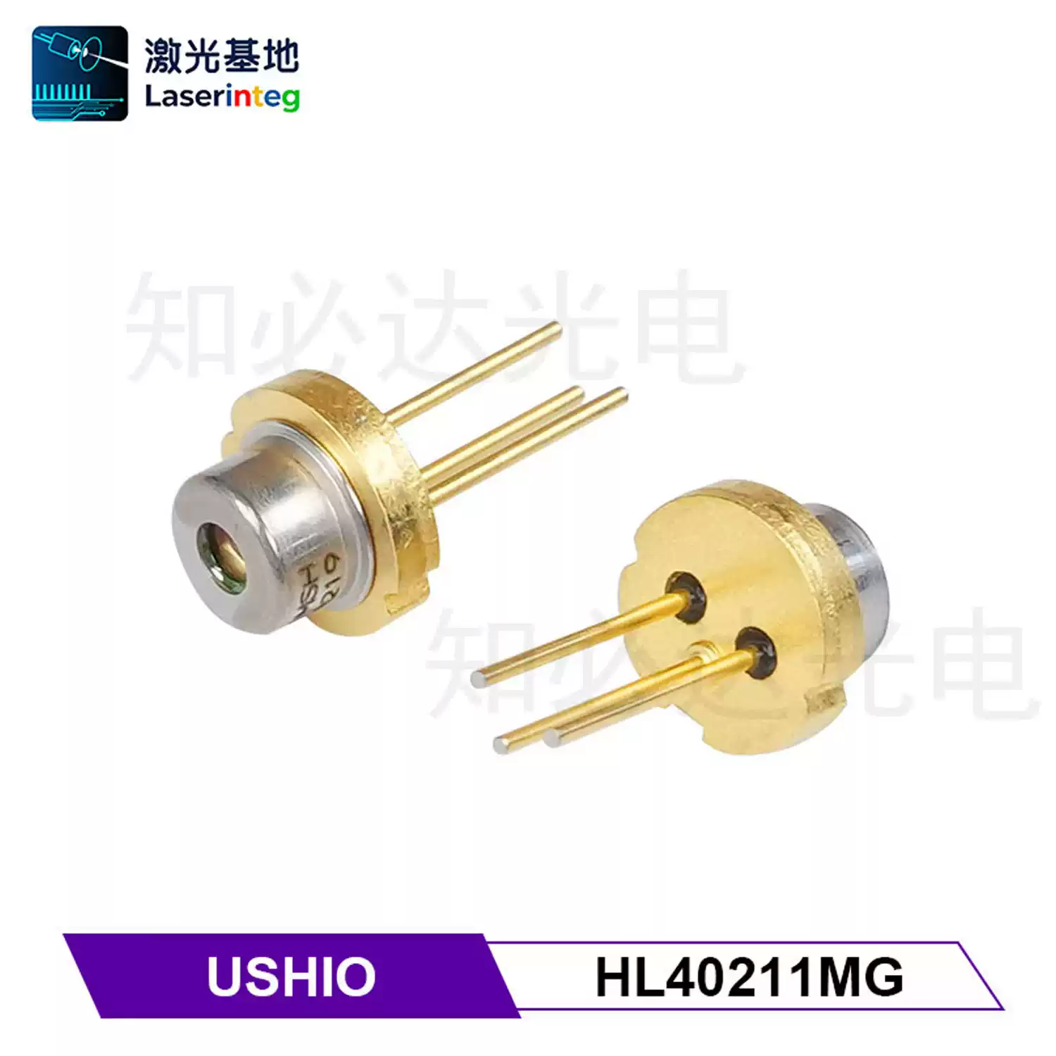 USHIO 牛尾 405nm 400mW 全新紫光激光二极管 HL40211MG/HL40213MG